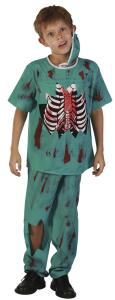 Zombiedoktor barn Maskeraddräkt