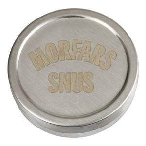 Snusdosa Morfar Snus Rostfri