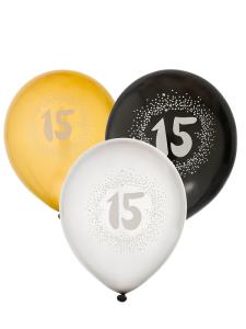 Födelsedagsballonger 3-Pack 15-60 ÅR