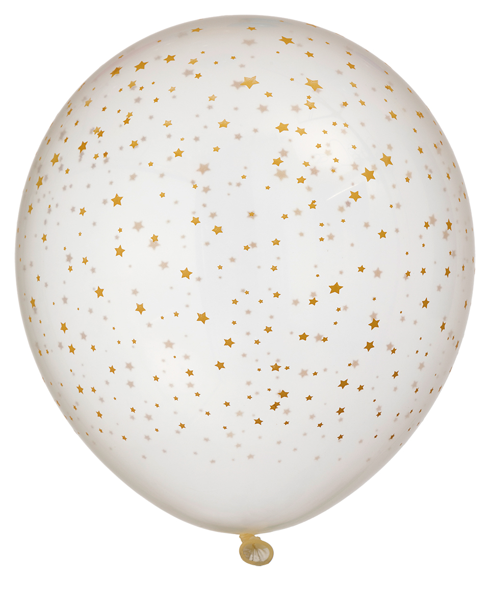 Ballong med guldstjärnor