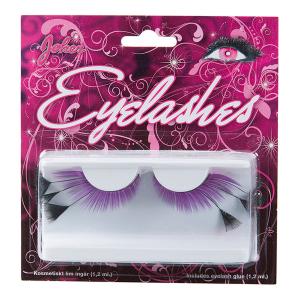 Lösögonfransar Lila med Svarta Fjädervippor