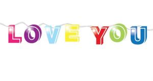 LED-Ljusslinga "Love You"