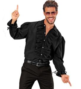 Skjorta svart med Krås