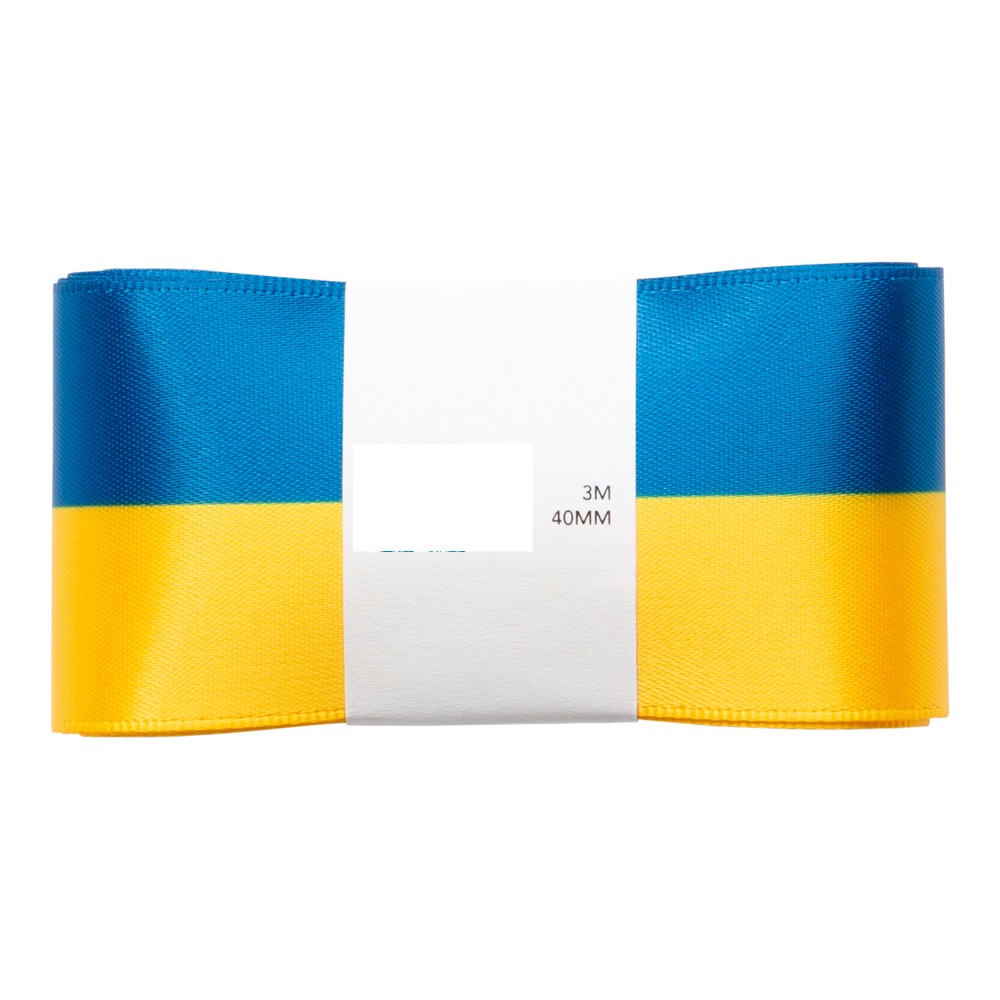 Blå Gult Sidenband