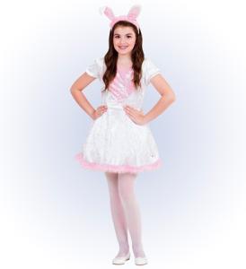 Kanin klänning med Diadem Barn