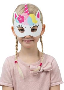 Pappersmask enhörning