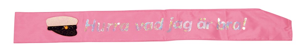 Ordensband STUDENT Rosa, Hurra vad jag är Bra