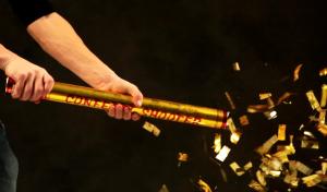 Konfettikanon Guld