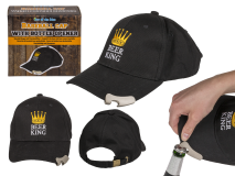 Keps med öl-öppnare