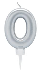 Tårtljus Siffra  Silver