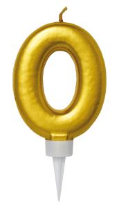 Tårtljus Siffra  Guld