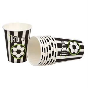 Pappersmugg Fotboll 8-pack