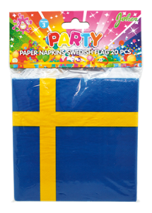 Servetter Svenska Flaggan 20-pack