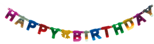 Banner HAPPY BIRTHDAY