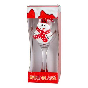 Vinglas Snögubbe