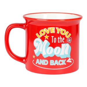 Mugg röd med texten Love You