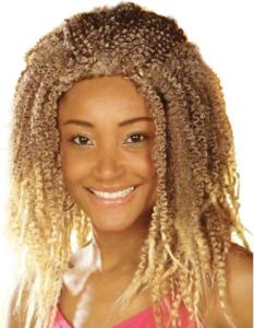 Rasta blond lyx peruk