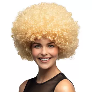 Peruk Afro Blond