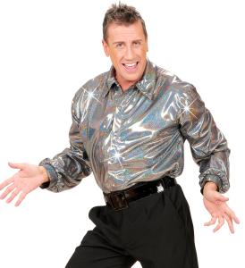 Glittrig disco skjorta