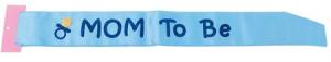 SASH MOM TO BE BLUE