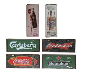 Väggdekal i metall LÄSK