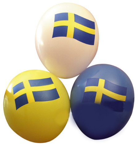 Ballonger Sverige 6 st