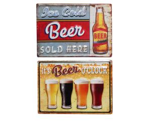 Väggdekal i metall ÖL