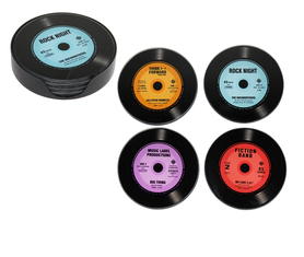 Glasunderlägg Vinylskivor