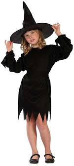 Häxa i Svart Barndress
