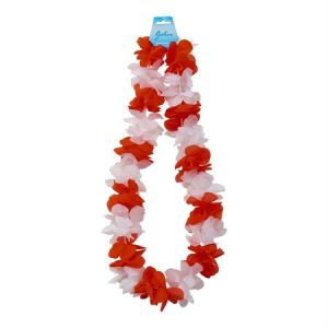 Hawaiikrans vit & röd