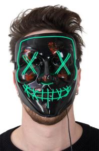 Led mask skräck grön