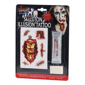 Sår- och skelett tatueringskit