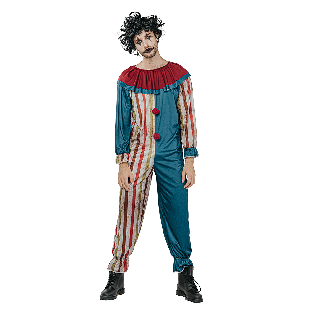 Clowndräkt i färggrann Retrodräkt