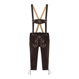 Oktoberfest Lederhosen Mörkbrun