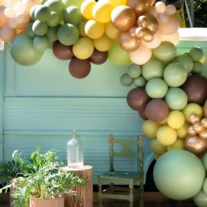 Ballongbåge Grön-Beige Brun