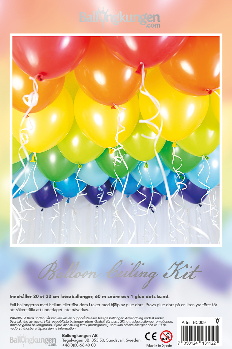 Takballonger Regnbåge