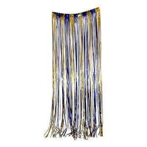 Glitterdraperi Blå/Gul