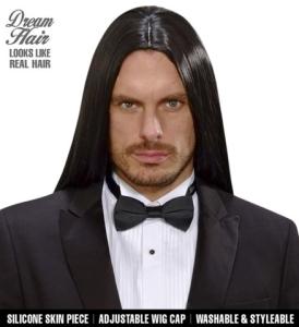 Victorian Svart Deluxe Peruk