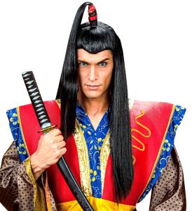 Lång Samurai Peruk