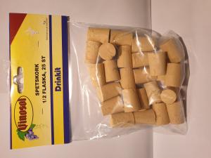 Spetskork till halvflaska