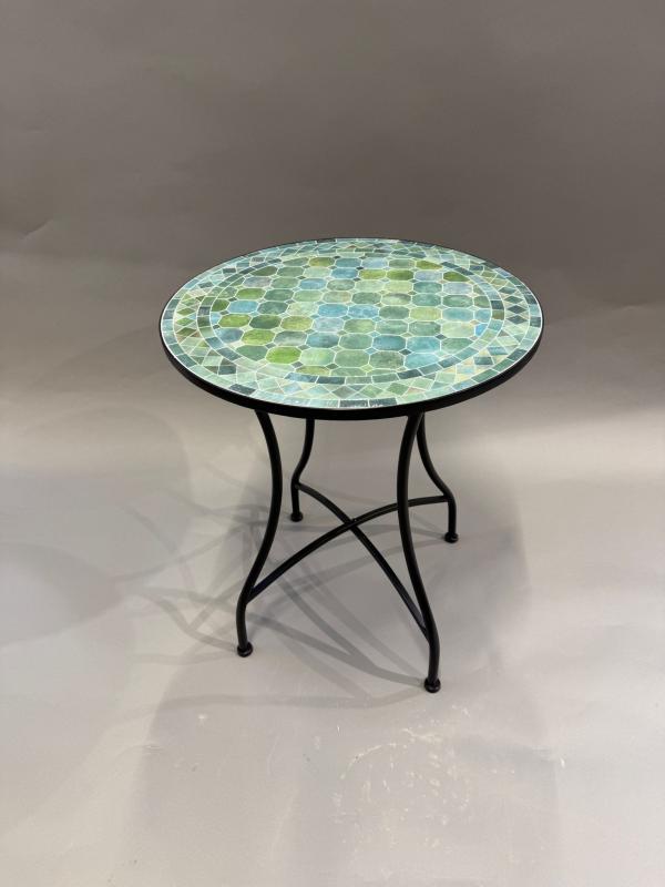 Mosaikbord 60 cm turkos