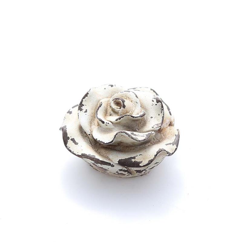 Rosdekor poly creamf. liten 8,5cm diam.