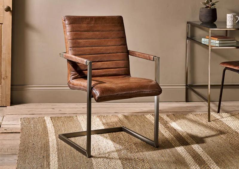 Leather desk chair