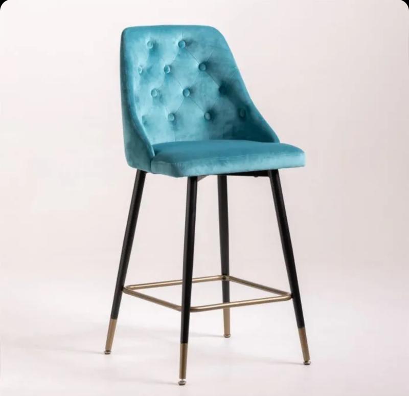 Fresno velvet bar stool