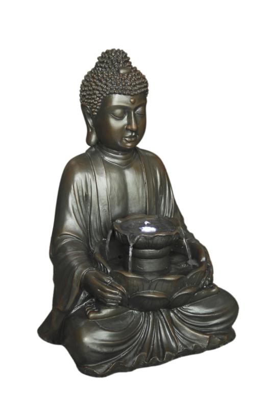 Fontän Buddha mellan