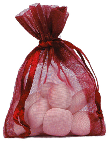Organzapåse Vinröd