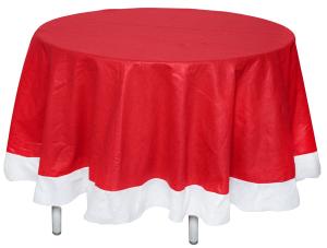 Rund Duk Santa Röd Vit
