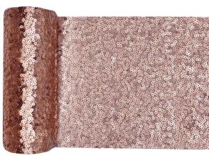 Löpare Band Paljett Roséguld