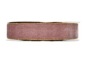 Sammetsband Bambi Antikrosa Guld