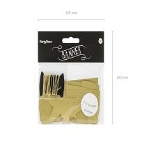 Girlang Let's Celebrate Guldglitter